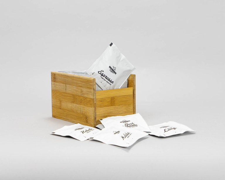 Ensemble d'échantillons de dosettes de café