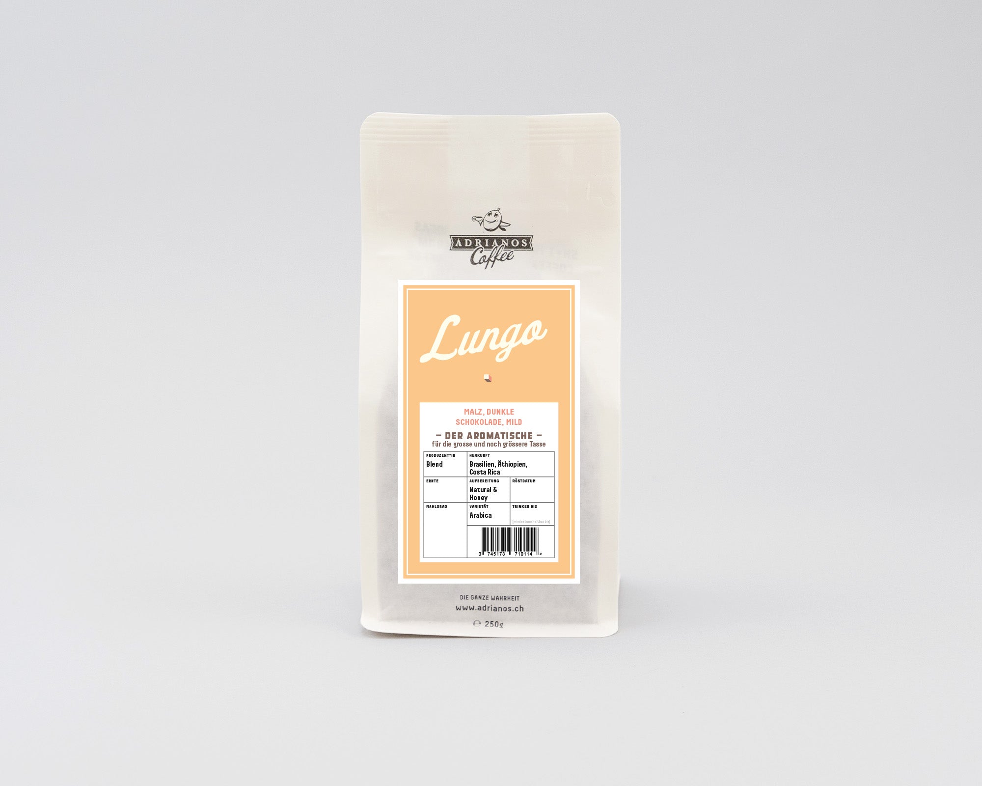 Lungo grains de café