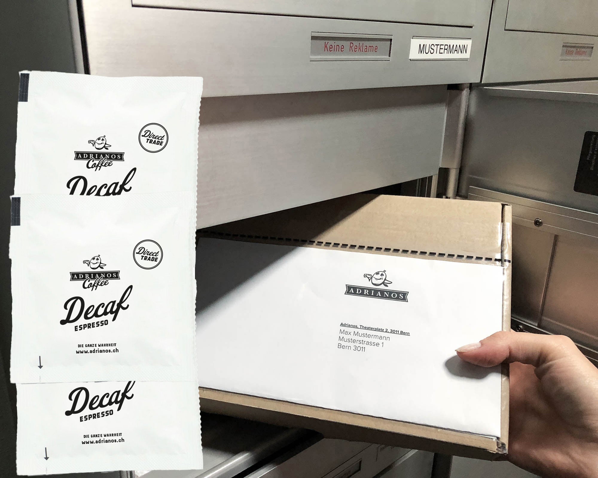 Decaf pads de café