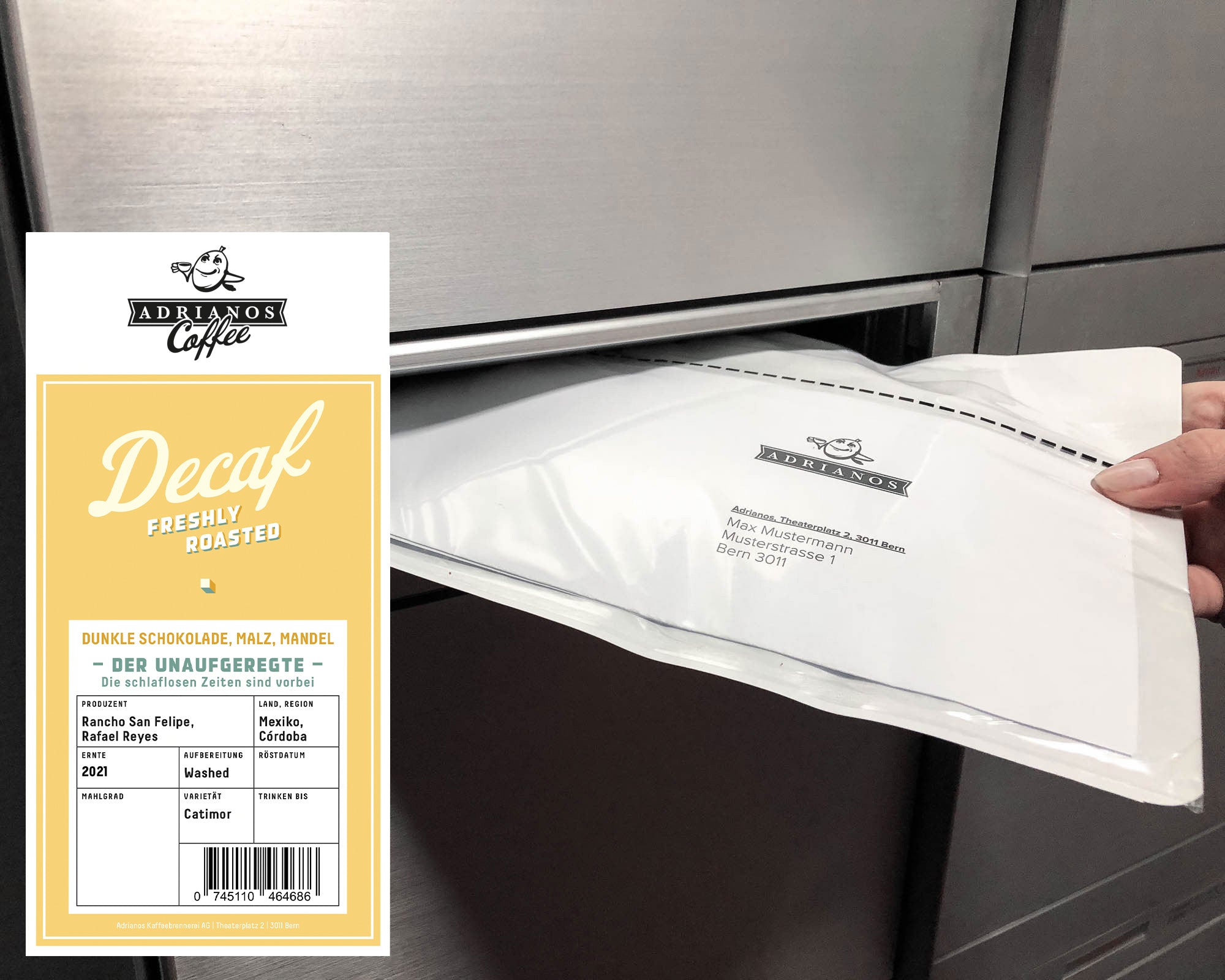 Decaf grains de café